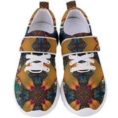 Teal And Orange Women s Velcro Strap Shoes by Dazzleway