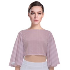 Soft Bubblegum Pink & Black - Tie Back Butterfly Sleeve Chiffon Top by FashionLane
