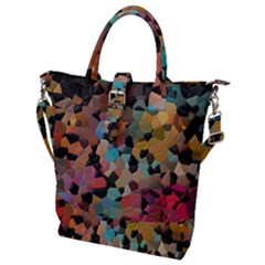 Mosaic Pieces                                                 Buckle Top Tote Bag by LalyLauraFLM