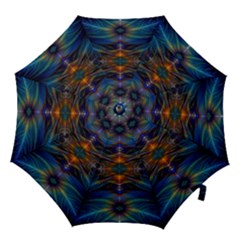 Fractal Flower Hook Handle Umbrellas (medium) by Sparkle