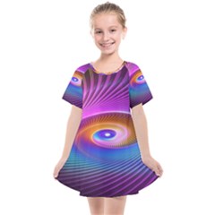 Fractal Illusion Kids  Smock Dress by Sparkle