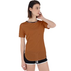 Bronze Orange - Perpetual Short Sleeve T-shirt by FashionLane
