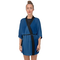 Classic Blue - Half Sleeve Chiffon Kimono by FashionLane