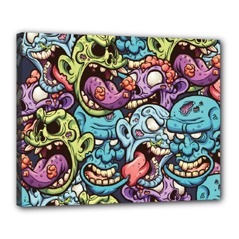 Halloween Love Canvas 20  X 16  (stretched) by designsbymallika