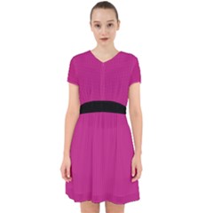 Dark Carnation Pink - Adorable In Chiffon Dress by FashionLane