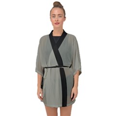 Trout Grey - Half Sleeve Chiffon Kimono by FashionLane