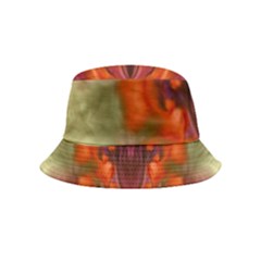 Landscape In A Colorful Structural Habitat Ornate Inside Out Bucket Hat (kids) by pepitasart