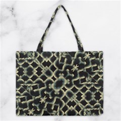 Dark Interlace Motif Mosaic Pattern Medium Tote Bag by dflcprintsclothing