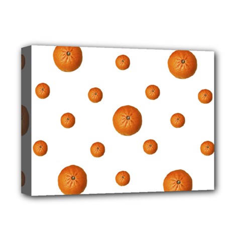 Tangerines Photo Motif Pattern Design Deluxe Canvas 16  X 12  (stretched)  by dflcprintsclothing