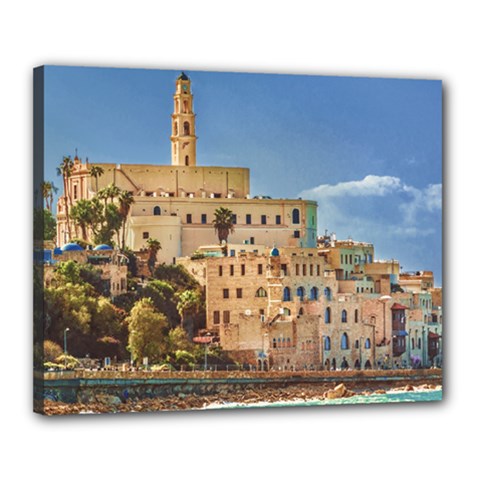 Old Jaffa Cityscape, Israel Canvas 20  X 16  (stretched) by dflcprintsclothing