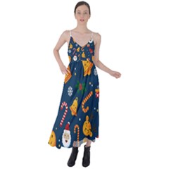 Christmas Love 2 Tie Back Maxi Dress by designsbymallika