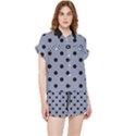 Large Black Polka Dots On Cool Grey - Chiffon Lounge Set View1