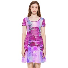 Background Crack Art Abstract Inside Out Cap Sleeve Dress by Mariart