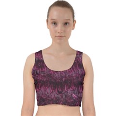 Gc (84) Velvet Racer Back Crop Top by GiancarloCesari