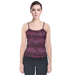 Gc (84) Velvet Spaghetti Strap Top by GiancarloCesari