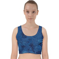 Gc (32) Velvet Racer Back Crop Top by GiancarloCesari