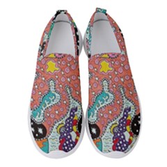 Supersonic Spaceopus Women s Slip On Sneakers by chellerayartisans