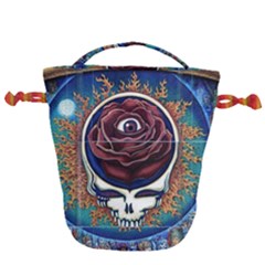 Grateful-dead-ahead-of-their-time Drawstring Bucket Bag by Sapixe