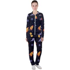 Cosmos Rockets Spaceships Ufos Casual Jacket And Pants Set by Amaryn4rt