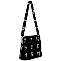 Elder Futhark Rune Set Collected Inverted Zipper Messenger Bag by WetdryvacsLair