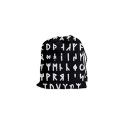 Complete Dalecarlian Rune Set Inverted Drawstring Pouch (xs) by WetdryvacsLair