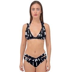 Complete Dalecarlian Rune Set Inverted Double Strap Halter Bikini Set by WetdryvacsLair