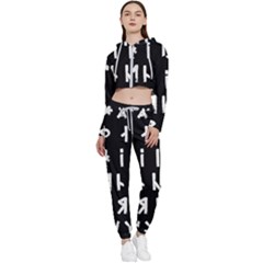 Complete Dalecarlian Rune Set Inverted Cropped Zip Up Lounge Set by WetdryvacsLair