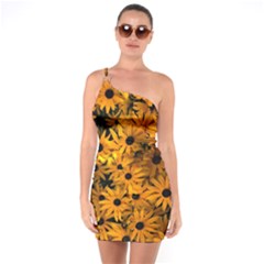 Rudbeckias  One Soulder Bodycon Dress by Sobalvarro