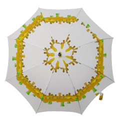 Dripping Paint In Wonderful Colors Hook Handle Umbrellas (medium) by pepitasart