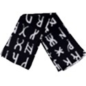 Macromannic Runes Collected Inverted Long Sheer Chiffon Scarf  View3