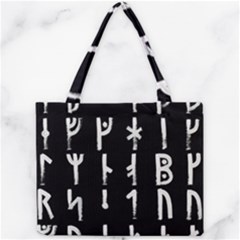 Medieval Runes Collected Inverted Complete Mini Tote Bag by WetdryvacsLair