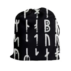 Medieval Runes Collected Inverted Complete Drawstring Pouch (2xl) by WetdryvacsLair