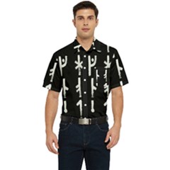 Medieval Runes Collected Inverted Complete Men s Short Sleeve Pocket Shirt  by WetdryvacsLair