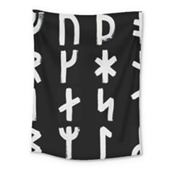 Younger Futhark Rune Set Collected Inverted Medium Tapestry by WetdryvacsLair