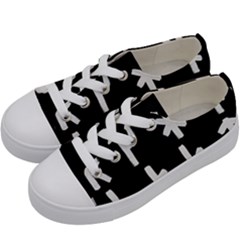 Younger Futhark Rune Set Collected Inverted Kids  Low Top Canvas Sneakers by WetdryvacsLair