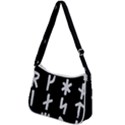 Younger Futhark Rune Set Collected Inverted Zip Up Shoulder Bag View2