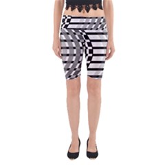 Nine Bar Monochrome Fade Squared Bend Yoga Cropped Leggings by WetdryvacsLair