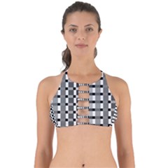 Nine Bar Monochrome Fade Squared Pulled Inverted Perfectly Cut Out Bikini Top by WetdryvacsLair