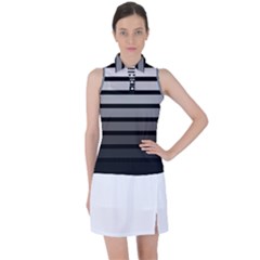 9 Bar Monochrome Fade Women s Sleeveless Polo Tee by WetdryvacsLair