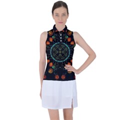 Mandala - 0006 - Floating Free Women s Sleeveless Polo Tee by WetdryvacsLair