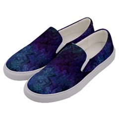 Glassy Melty Abstract Men s Canvas Slip Ons by Dazzleway