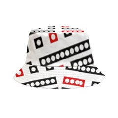 Geometric Sequence Print Pattern Design Bucket Hat by dflcprintsclothing