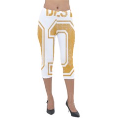 1 Best Dad Lightweight Velour Capri Leggings  by blackacturus