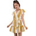 1 Best Dad Flutter Sleeve Wrap Dress View1