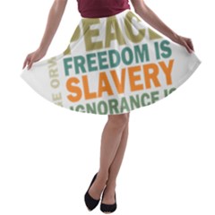 Orwell A-line Skater Skirt by Valentinaart