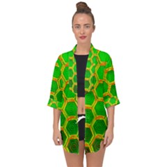 Hexagon Windows Open Front Chiffon Kimono by essentialimage