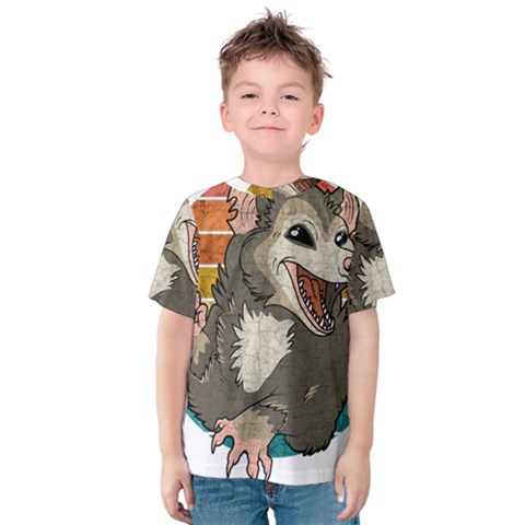 Possum - Be Urself Kids  Cotton Tee by Valentinaart