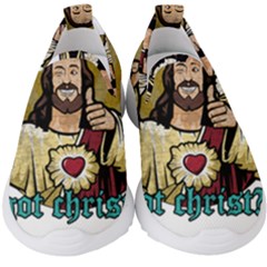 Buddy Christ Kids  Slip On Sneakers by Valentinaart