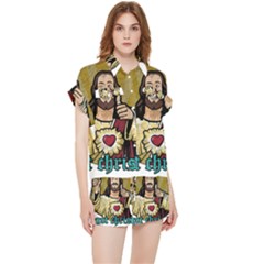 Buddy Christ Chiffon Lounge Set by Valentinaart