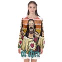 Got Christ? Long Sleeve Chiffon Shift Dress  View1